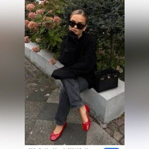 MARC JACOBS WOMENS FLATS RED PATTERN LEATHER